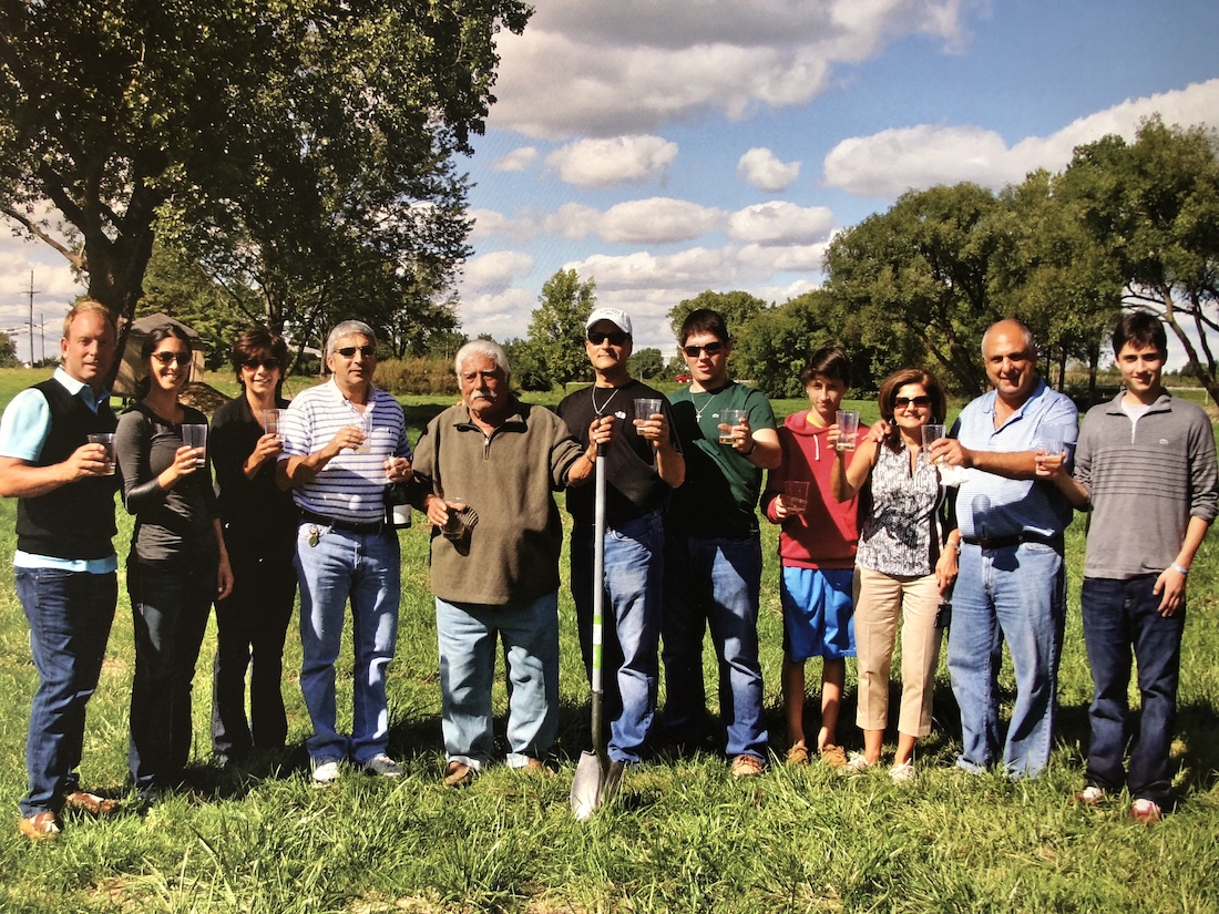 Visitors gathered at a Joe Randazzo’s outdoor market event